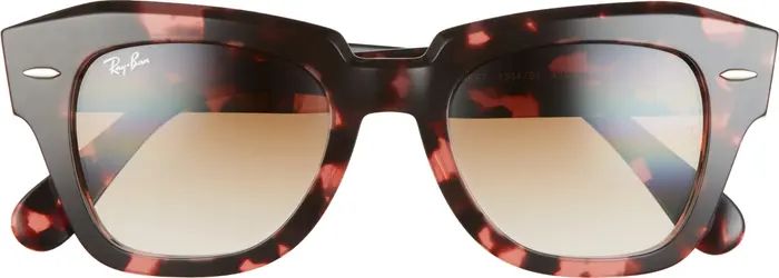 Ray-Ban State Street 49mm Gradient Square Sunglasses | Nordstrom | Nordstrom