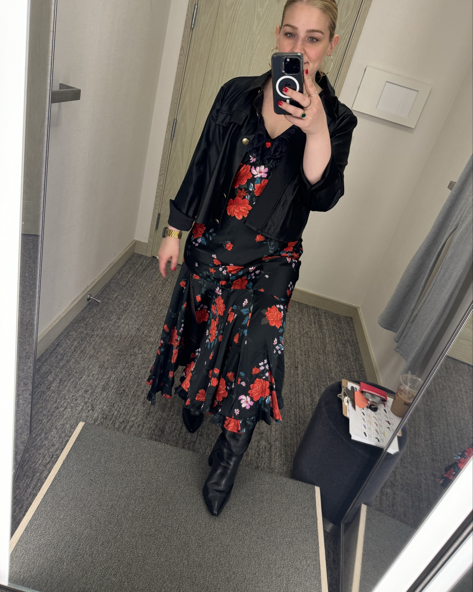 Dress: Free People (Linked Exact)
Jacket: Nordstrom (linked similar)
Boots: Sarto (linked exact) 

FREE PEOPLE SALE ALERT | The perfect floral dress to transition to spring. Free People and runs tts. 

#LTKshoecrush #LTKworkwear #LTKstyletip