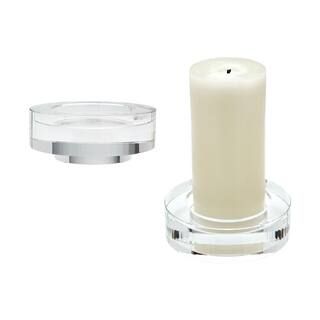 Titan Lighting Fluted Crystal Candle Holder (Set of 2) TN-891330 | The Home Depot