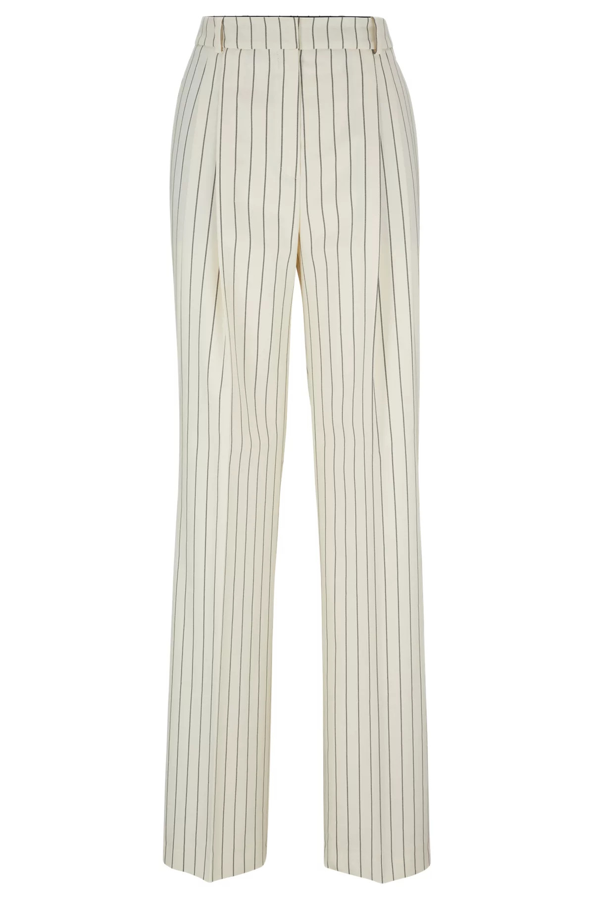 Pantalon Relaxed Fit en tissu stretch à rayures tennis | Hugo Boss FR