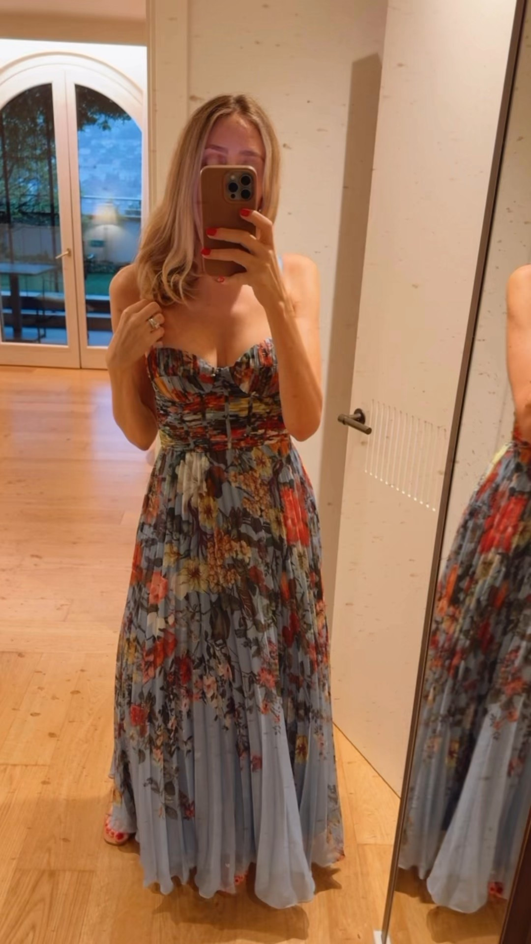 Gorgeous and elegant dress that I wore last year in Italy 🇮🇹 
Fits true to size and I’m wearing size small 
Spring dresses 
Spring outfits 
Summer outfit 
Date night outfit 

#LTKSeasonal #LTKU #LTKOver40