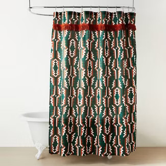 Profil Shower Curtain Green - Opalhouse™ designed with Jungalow™ | Target