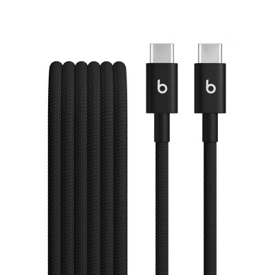 Beats USB-C to USB-C Woven Cable (1.5 m) - Bolt Black | Target
