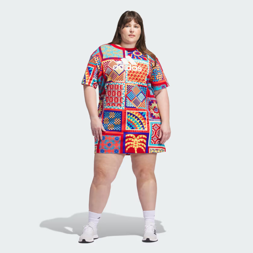adidas x FARM Rio Slim Dress (Plus Size) | adidas (US)