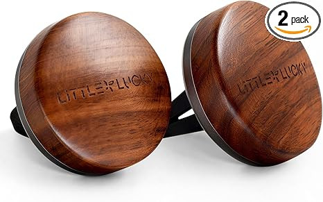 Littlelucky Car Air Freshener, 2 PCS North America Walnut Wood, Car Air Freshener Vent Clip for H... | Amazon (US)
