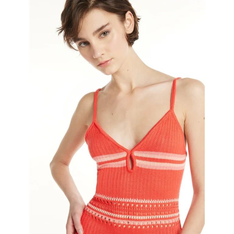 No Boundaries Juniors’ Crochet Keyhole Dress, Sizes XS-XXXL | Walmart (US)