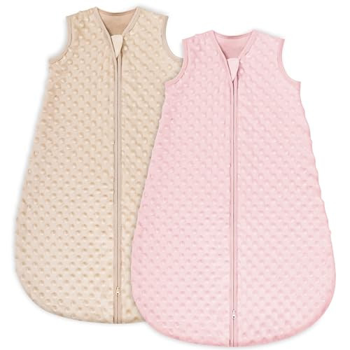 Yoofoss Fleece Baby Sleep Sack 12-18 Months with Plush Dots, TOG 1.5 Baby Wearable Blanket with 2-Way Zipper, Organic Cotton Toddler Sleep Sack Fleece | Amazon (US)