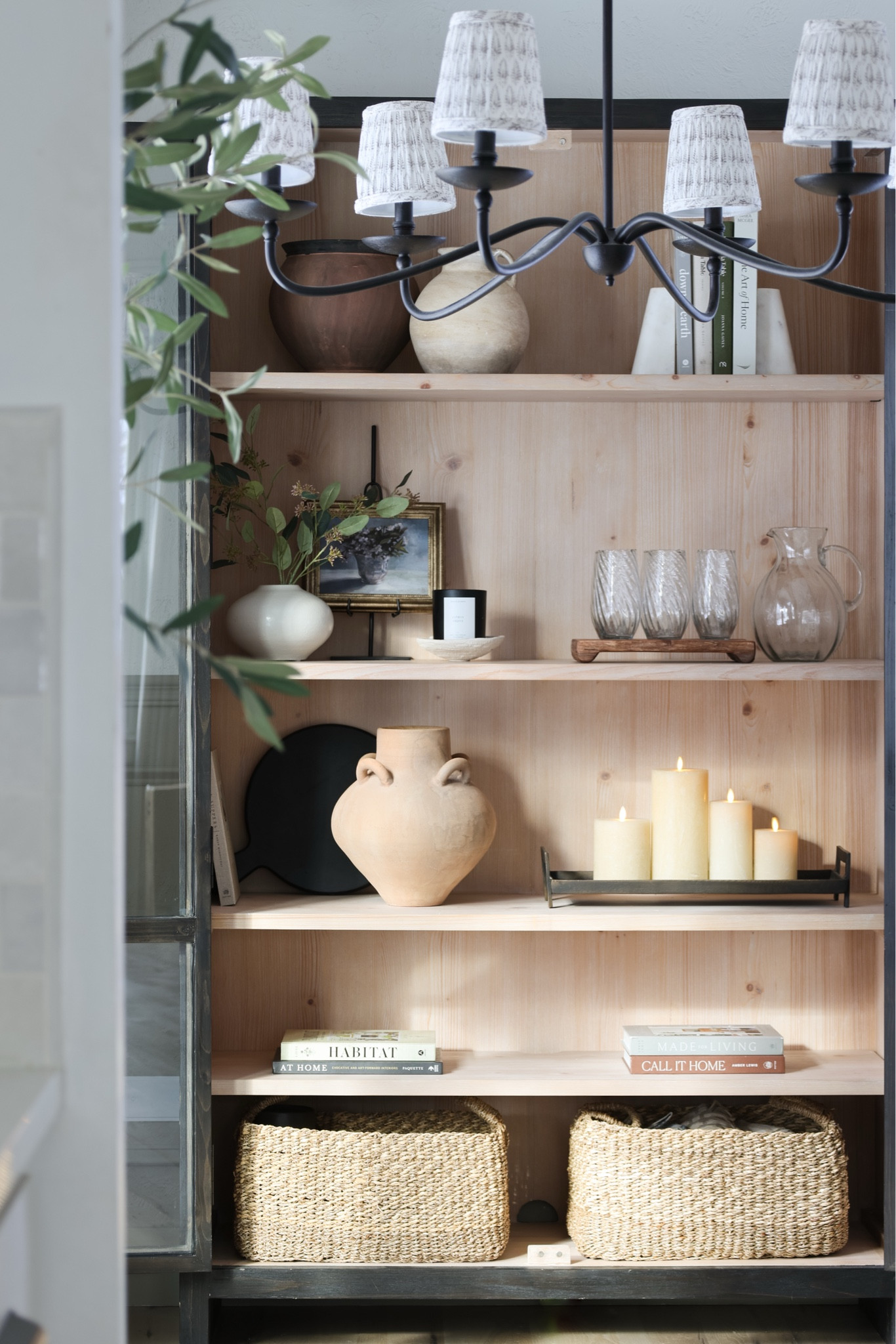 Some post-holiday cabinet shelf styling. 

Display cabinet, black cabinet, cabinet decor, shelf decor, vase, Pottery Barn decor, Folsom cabinet, McGee and Co, Studio McGee for Target decor 

#LTKFindsUnder50 #LTKHome #LTKFindsUnder100