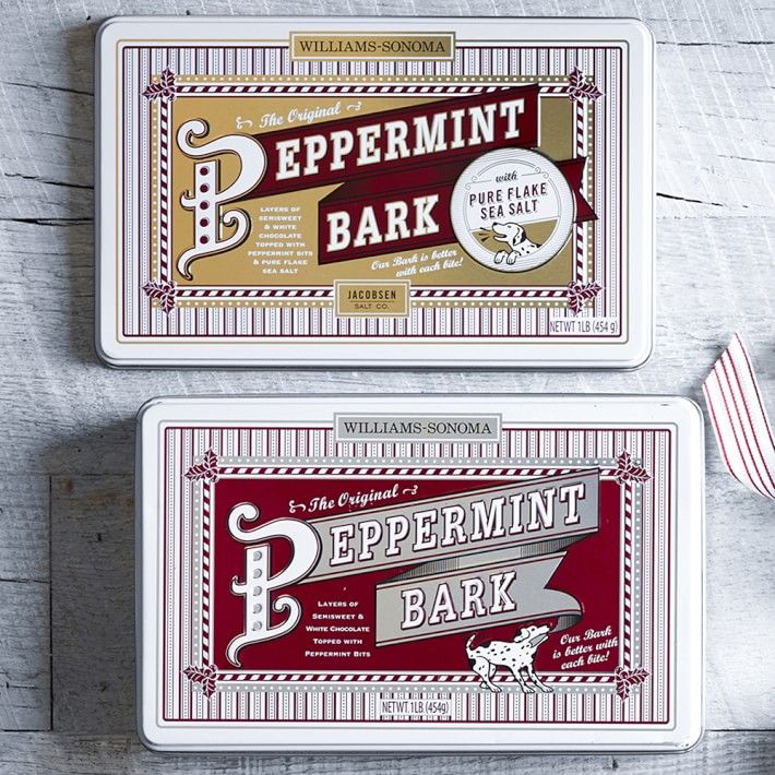 Williams Sonoma Peppermint Bark & Salted Peppermint Bark, Set of 2 | Williams-Sonoma