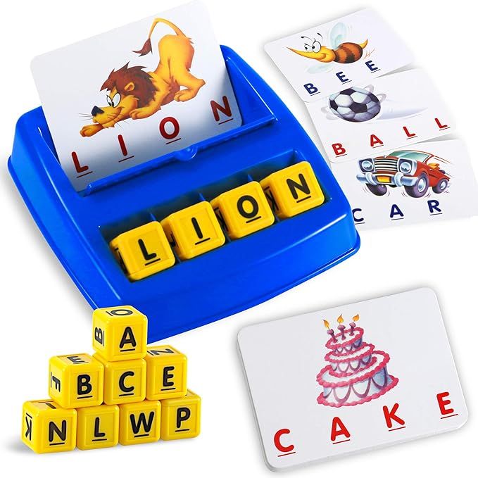 Matching Letter Game, Alphabet Spelling & Reading Words, Objects & Number & Color Recognition, Ea... | Amazon (US)