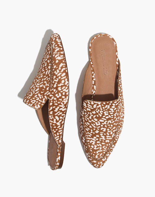 The Frances Skimmer Mule in Mini Leopard Calf Hair | Madewell