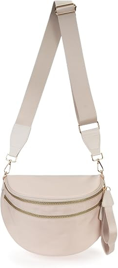 FEIBOON Spacious Nylon Crossbody Bag Bum Bag Handbags Wallets Purses Trendy Shoulder Bag for Wome... | Amazon (US)