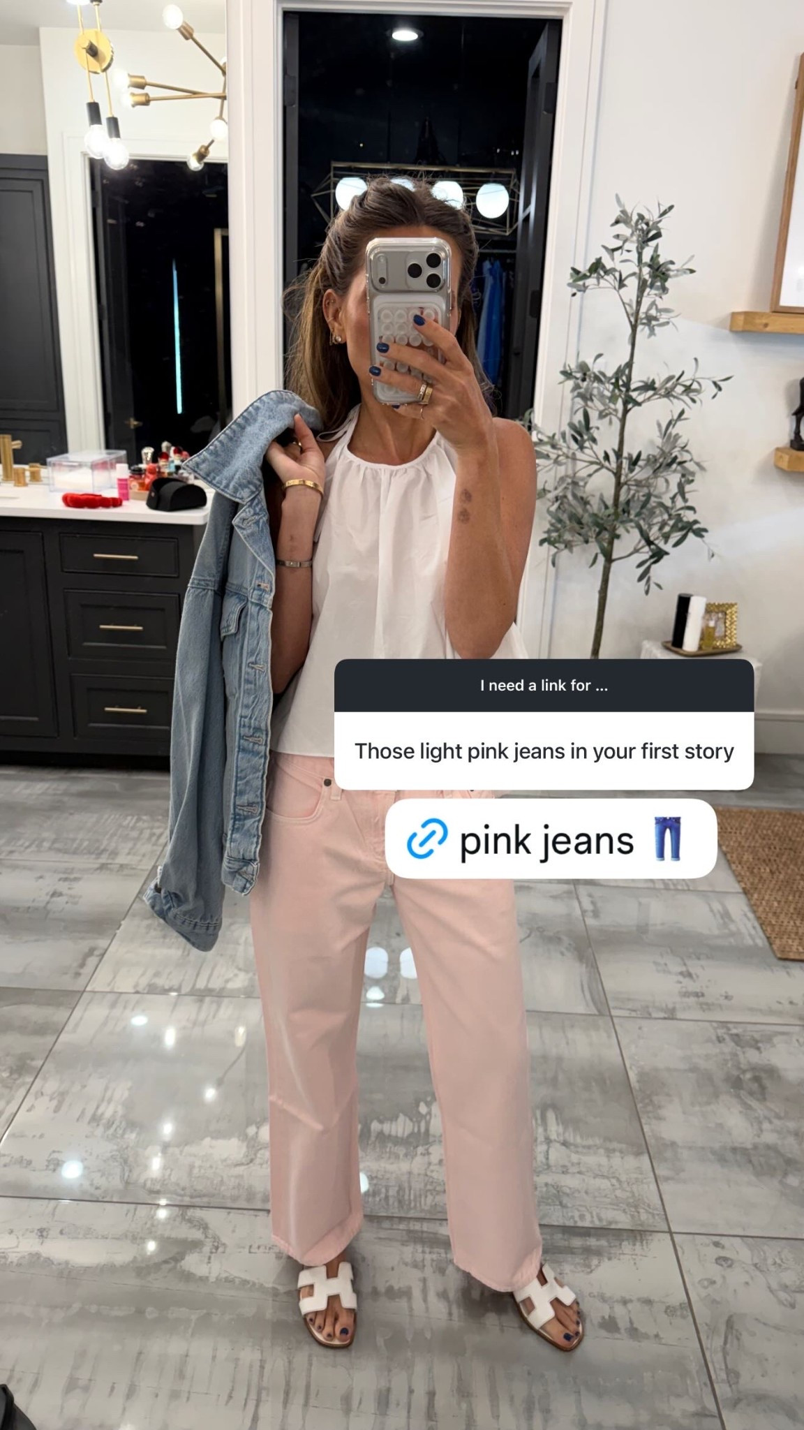 I’m loving colored jeans for summer time.