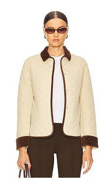 L'Academie by Marianna Niki Jacket in Beige & Brown from Revolve.com | Revolve Clothing (Global)