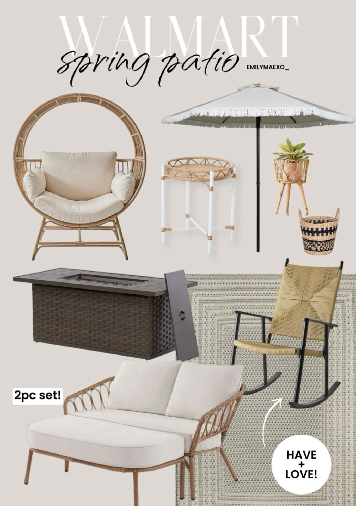 Walmart patio, BHG, better homes and gardens patio furniture, patio sets, spring patio refresh 

#LTKhome #LTKstyletip #LTKSpringSale