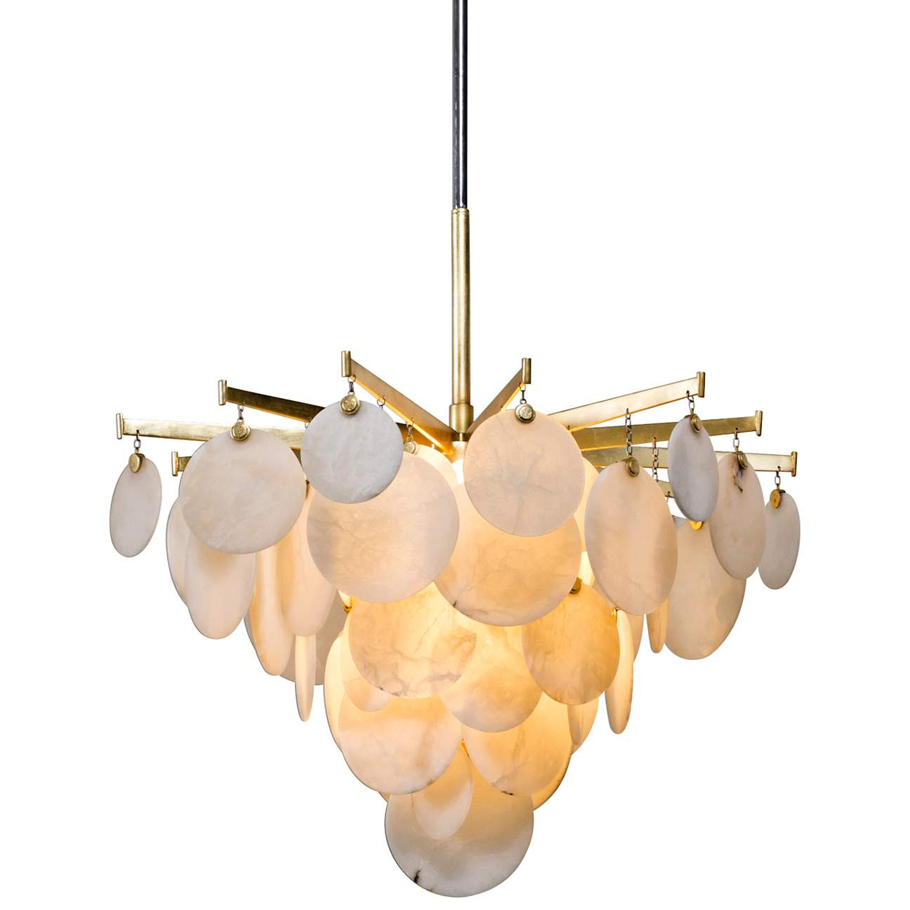 Corbett Serenity 28" Wide Gold Leaf LED Chandelier | Lamps Plus