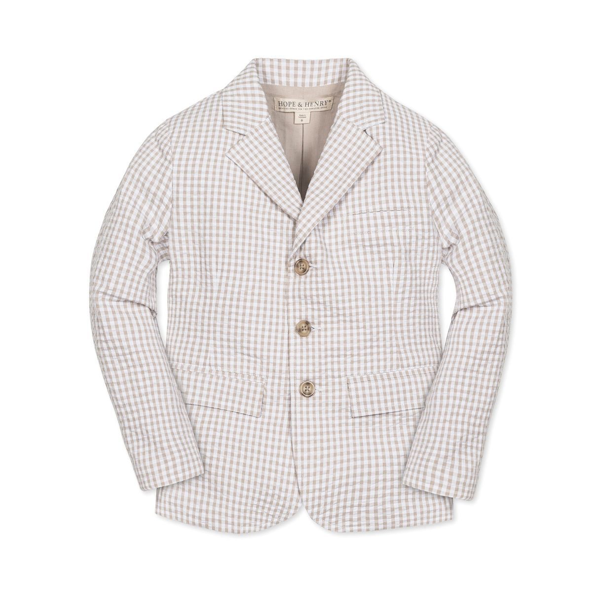 Hope & Henry Boys' Organic Classic Seersucker Suit Jacket, Kids | Target