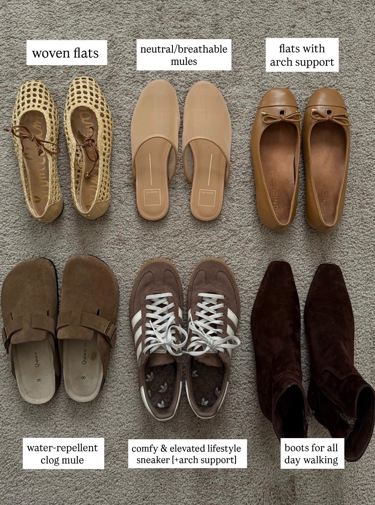 neutral spring shoes 

Woven ballet flats / mesh mules / flats with arch support / water repellent mules / lifestyle sneakers with arch support/ comfy low heeled boots for all day walking 



#LTKSeasonal