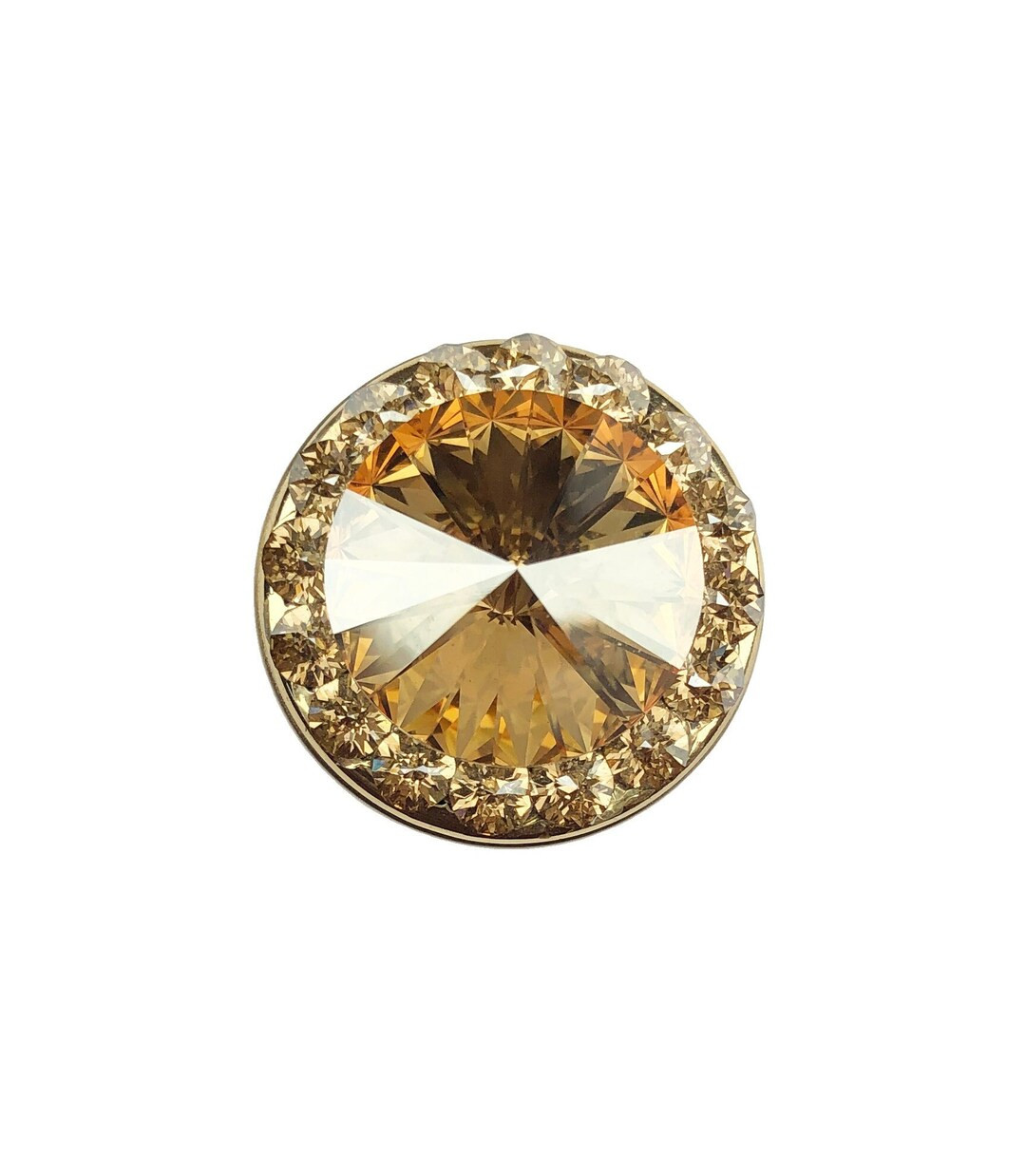 1" Golden Shadow Crystal Cabinet Knob; Fancy Honey Bronze Decorative Hardware; Unique Kitchen Bat... | Etsy (US)