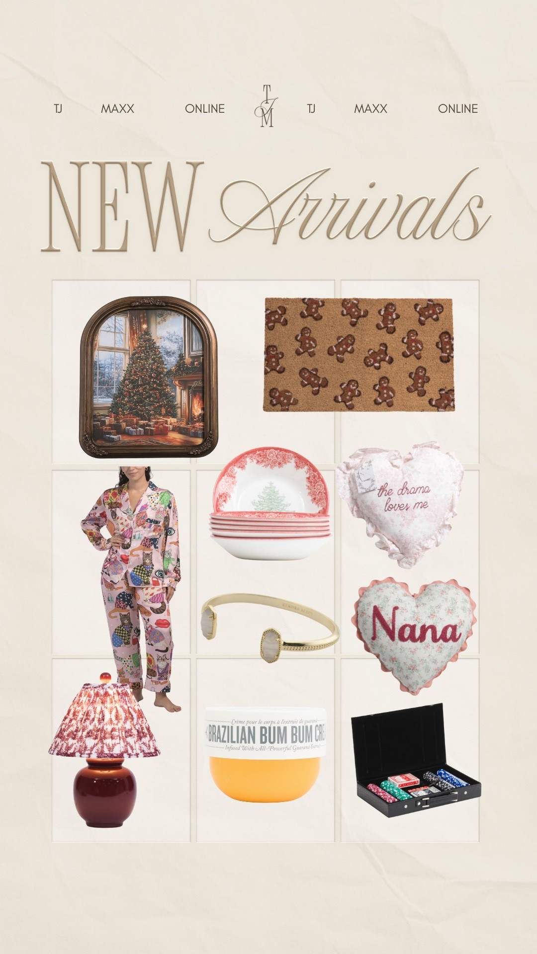 NEW ARRIVALS AT TJ MAXX. A fresh drop of holiday-ready finds.  target finds, amazon finds, walmart home, affordable home, cb2 dupe, studio mcgee, crate and barrel dupe, pottery barn dupe, home roundup, target home decor, target home, amazon home, walmart finds, martha stewart aesthetic, mongolian cashmere oversized sweater, equestrian style, dinner party, cherry vibe, fall wedding, farm cottage, polka dots, mini desserts, grandmacore home, tj maxx finds, holiday home, cozy decor, gift ideas, kitchen favorites, festive season, holiday hosting, last-minute gifting, cozy home updates

#LTKCyberWeek #LTKGiftGuide #LTKHoliday