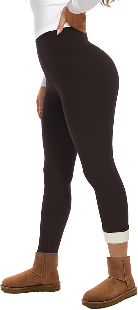 GAYHAY Fleece Lined Leggings for Women – Thick Winter Warm Thermal High Waisted Tummy Control W... | Amazon (US)