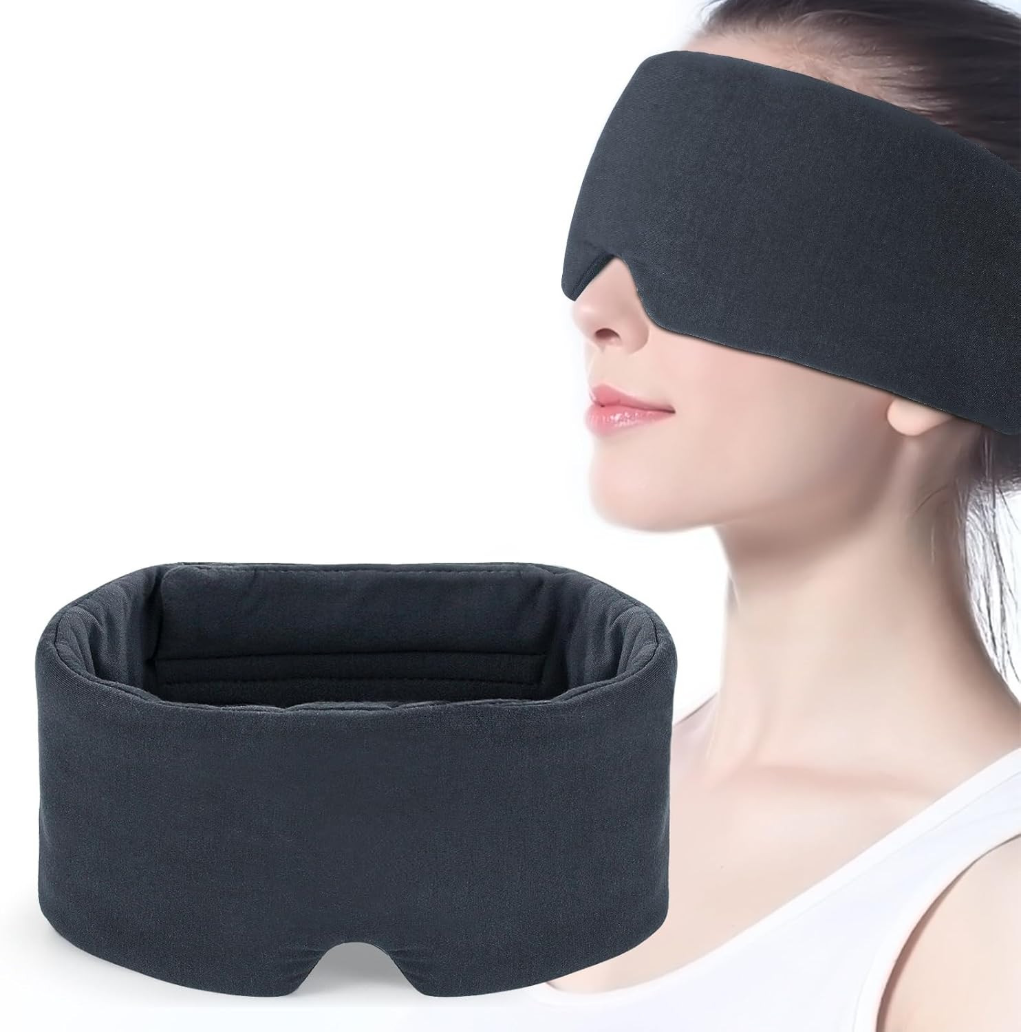 Mavogel Sleep Mask, Modal Material Eye Mask for Sleeping, Ultra Soft Skin Friendly Full Eye Cover... | Amazon (US)