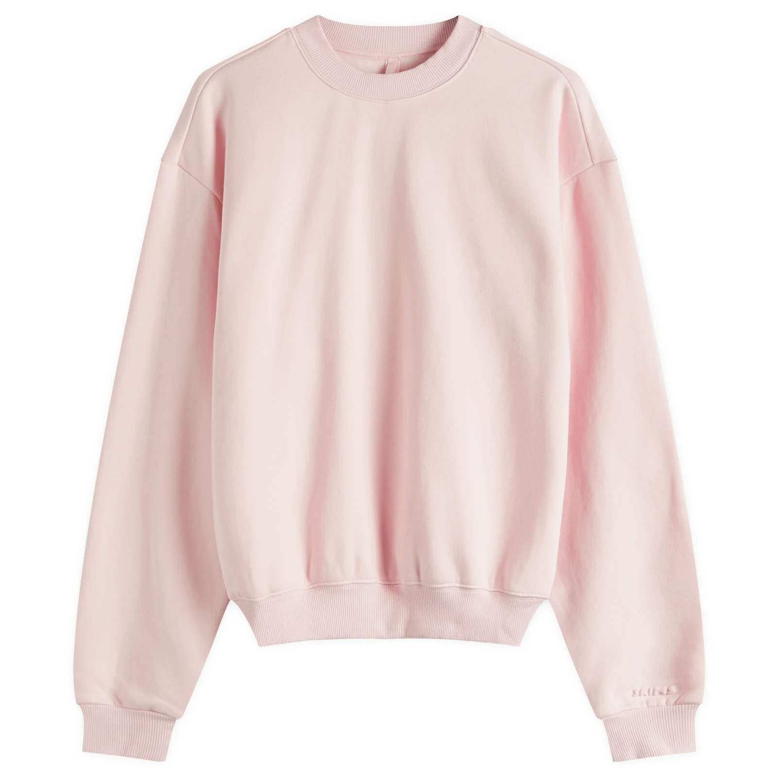 SKIMS Women's Cotton Fleece Classic Crew Sweatshirt in Barely Pink, Size X-Small | END. Clothing