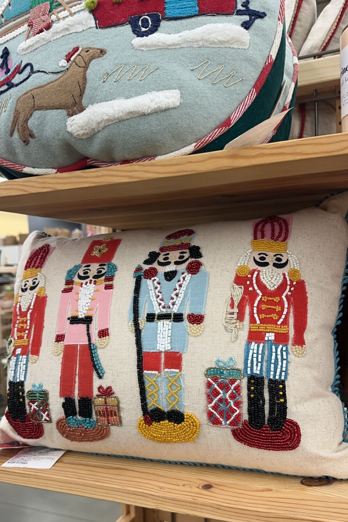 Multicolor Nutcracker Beaded Lumbar Pillow

#LTKSeasonal #LTKHoliday #LTKHome