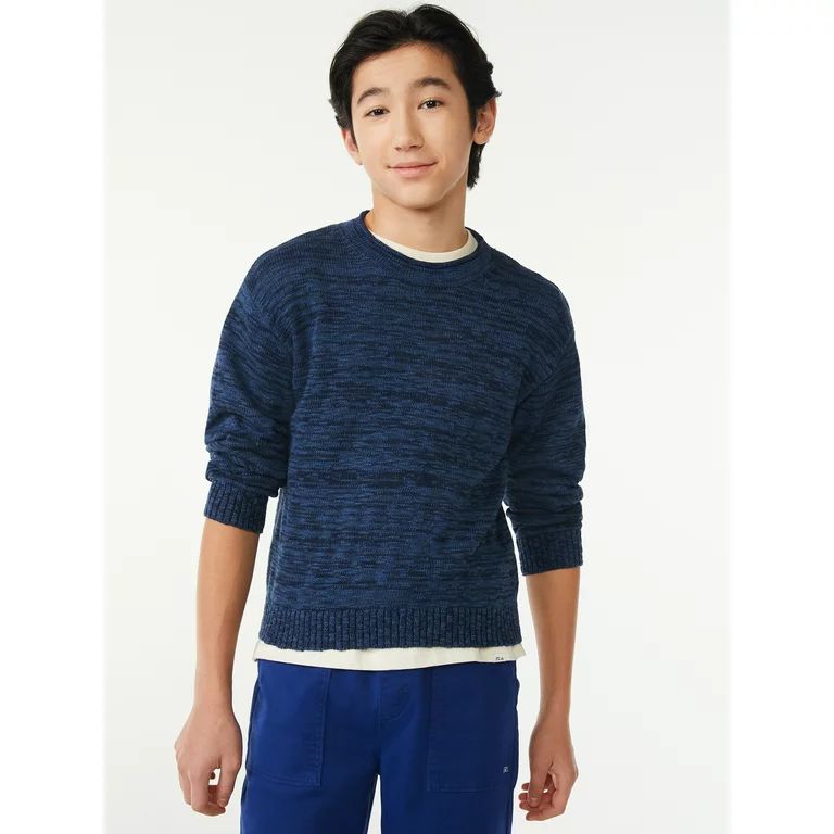 Free Assembly Boys Marled Roll Neck Sweater, Sizes 4-18 | Walmart (US)