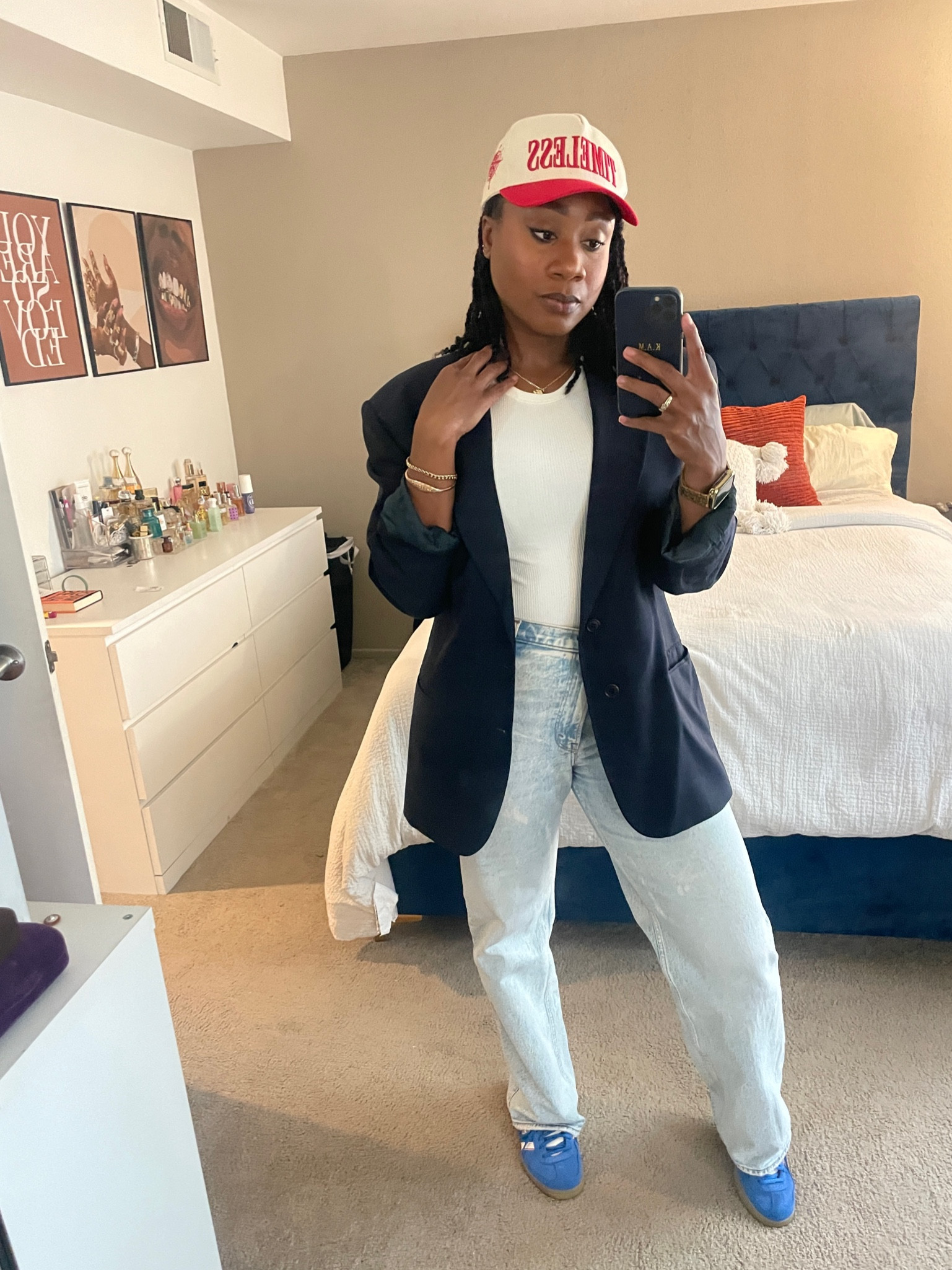 Classic blazer and denim fit  

#LTKStyleTip #LTKSeasonal