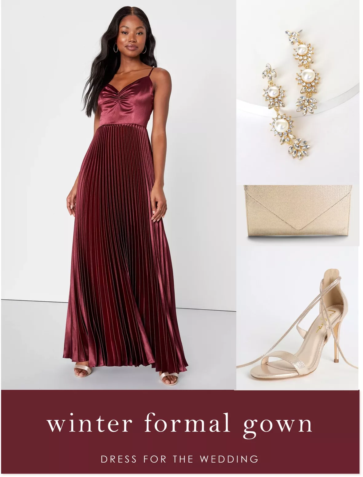 Burgundy long sleeves winter wedding wool dress TT0187 Burgundy long sleeves winter wedding wool dress TT0187