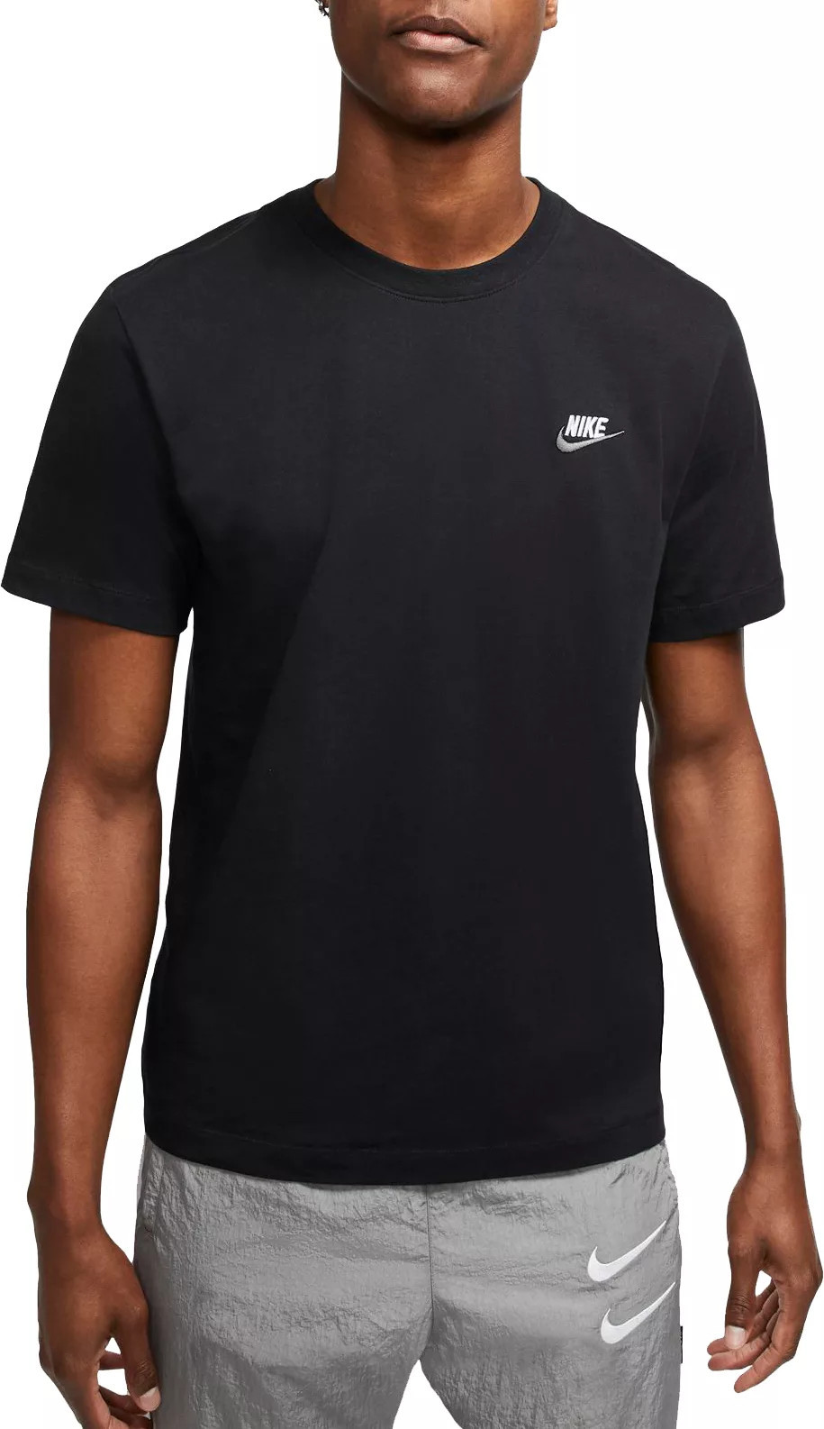 Nike Men's Sportswear Club T-Shirt, XXL, Black/White/Dark Grey | DICK'S Sporting Goods