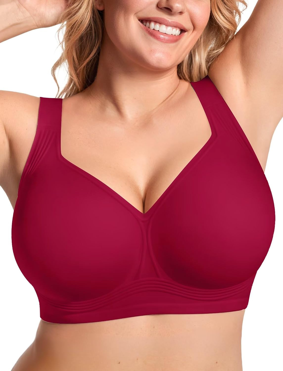 Vertvie Jelly Bras for Women No Underwire Minimizer Support | Amazon (US)