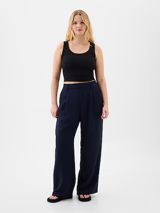 Easy Crepe Trousers | Gap Factory