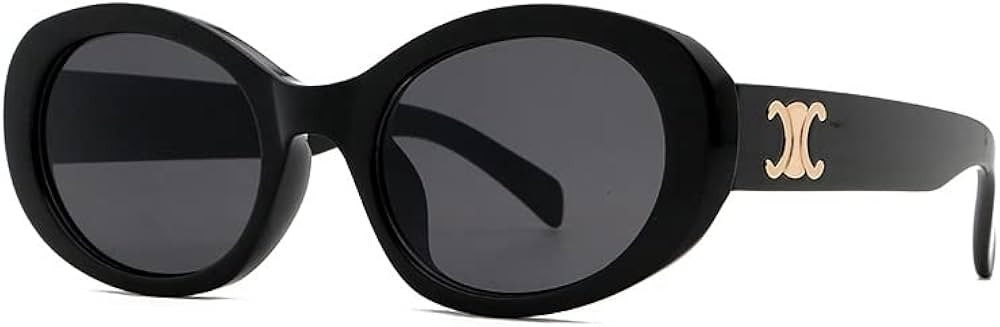 HAZARA women's small frame sunglasses women's sunglasses (Color : 1) | Amazon (UK)