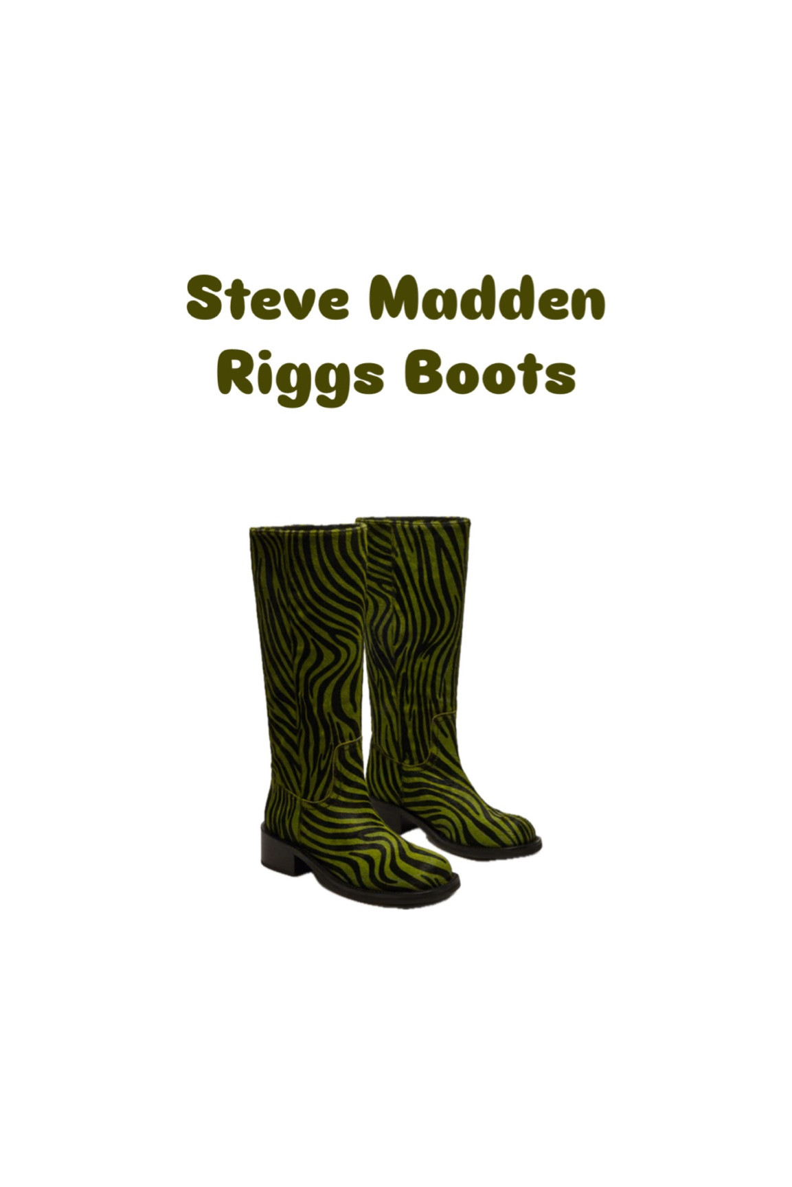 riggs boots zebra print