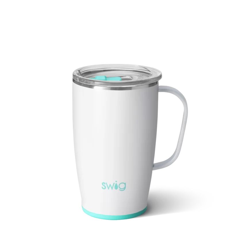 Swig Life Shimmer Diamond White 18 oz Stainless Steel Travel Mug | Wayfair North America