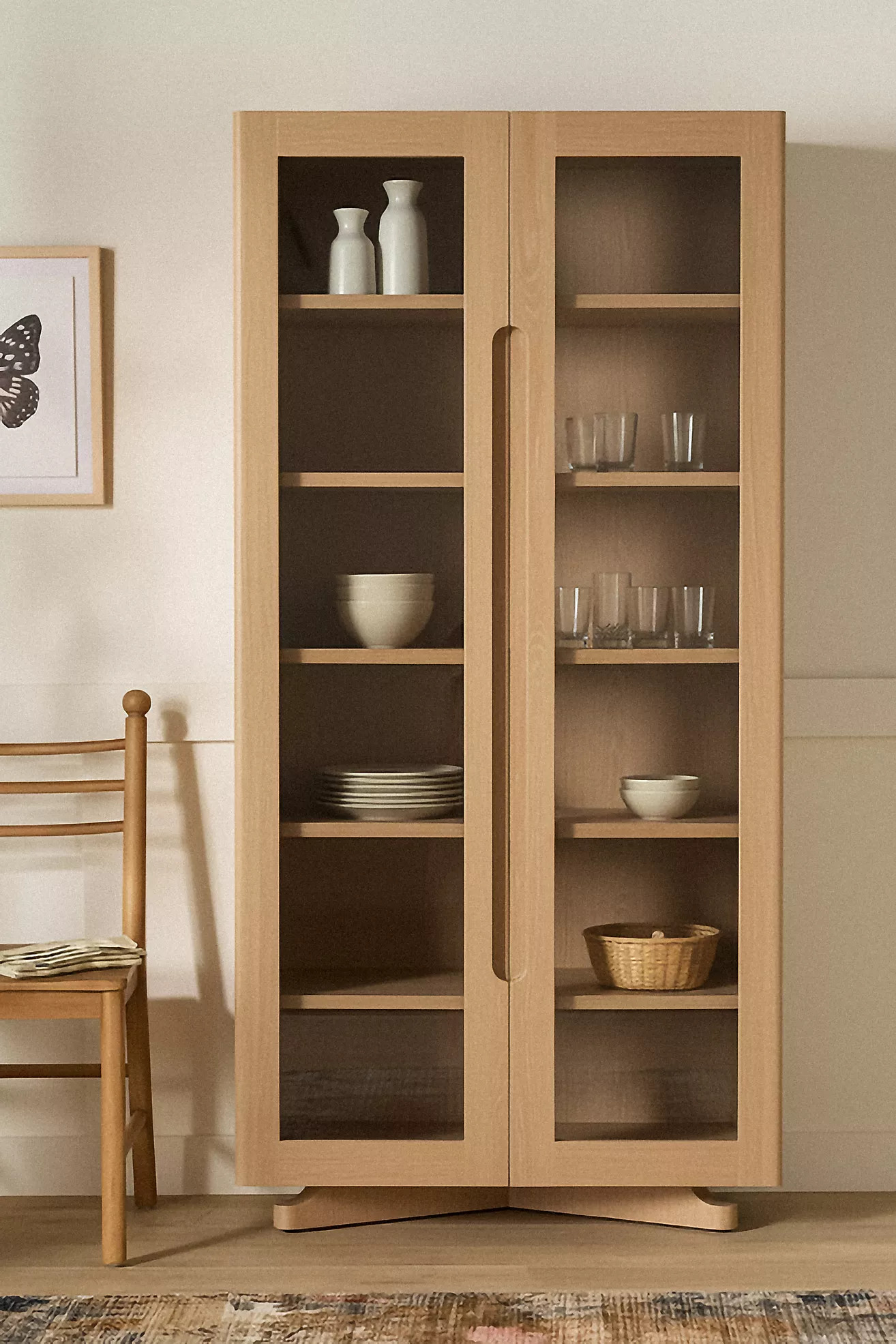 Ava Oak Wood Hutch | Anthropologie (US)