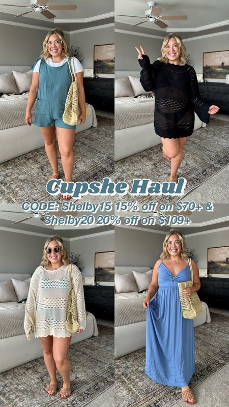 Cupshe Haul. I’m wearing a size XL in all swimwear including cover ups. Dresses and rompers size large. 

Don’t forget CODE: Shelby15 15% off on $70+ // Shelby20 20% off on $109+

#cupshe @cupshe #cupshepartner

#cupshepartner @cupshe

#LTKfindsunder50 #LTKswim #LTKmidsize