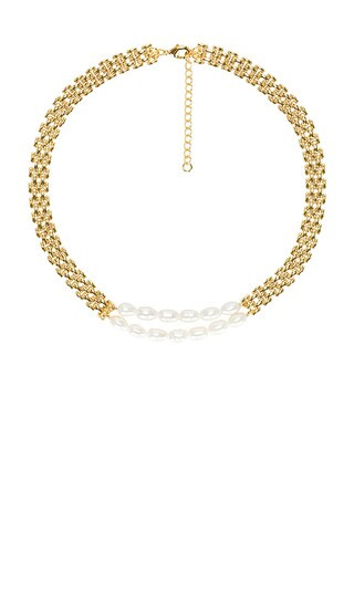 Ford Pearl Chain Necklace in Gold | Revolve Clothing (Global)