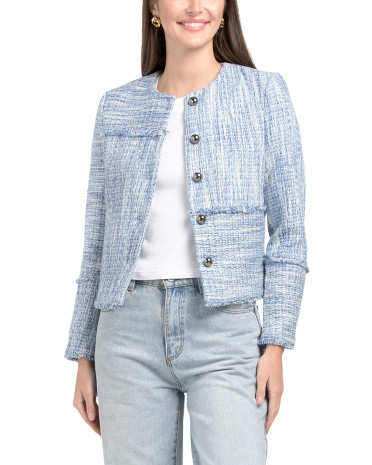 Patchwork Tweed Jacket | TJ Maxx