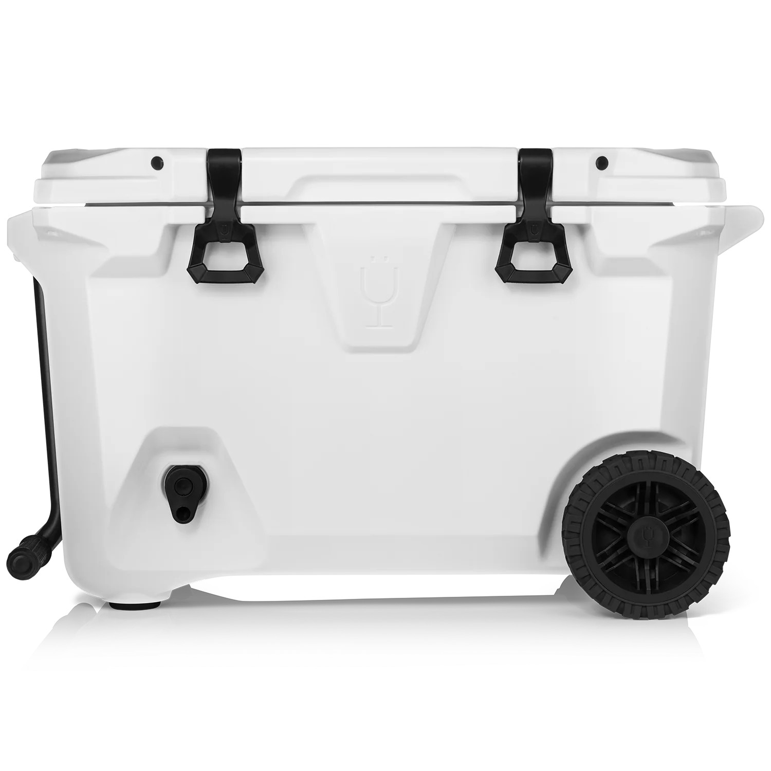 Ice White BrüTank 55-Quart Rolling Cooler | Brumate