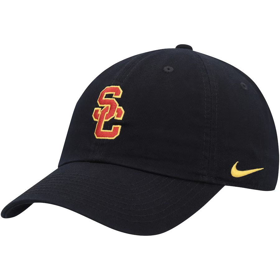 USC Trojans Nike Heritage86 Logo Performance Adjustable Hat - Black | Fanatics