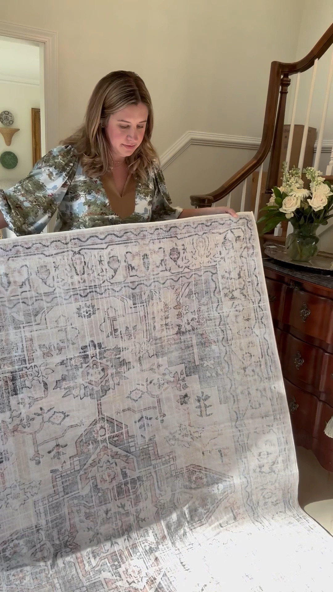 My new washable rugs from Rugsway just changed the whole feel of our home. 🤍 Use my code CC12 for 12% off site wide!
In the kitchen, I went with the Desert Bloom Persian runner in brown to complement our cabinets — it adds so much warmth and character. And since it’s completely washable, I don’t have to stress about spills or messes.

In the foyer, I chose Helios Persian Washable Rug in a beige 5x7, and it ties everything together beautifully. When the kids track in dirt, I just pop it in the wash — truly the easiest upgrade.

These Rugsway pieces are waterproof, slip-resistant, and fully washable — truly made for easy living.

#paidlink @rugsway_official #ad  

#LTKmomlife #LTKSaleAlert #LTKHome