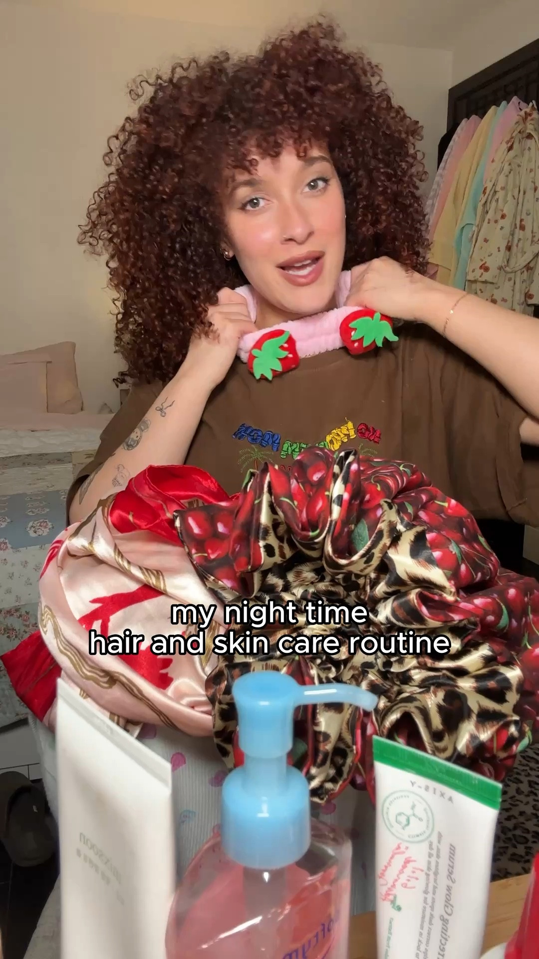 My nighttime skincare and hair care routine !!🩵