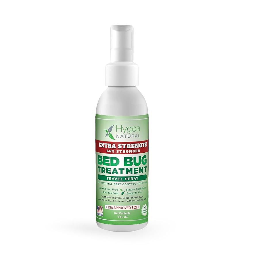 Extra Strength Bed Bug & Mite Natural Travel Spray,TSA Approved Size, Child & Pet-Friendly, Stain... | Amazon (US)