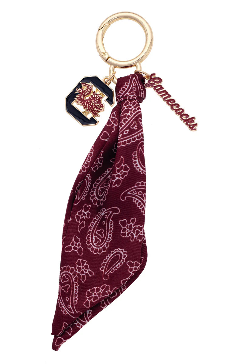 South Carolina Gamecocks Logo Bandana Bag Charm | CANVAS