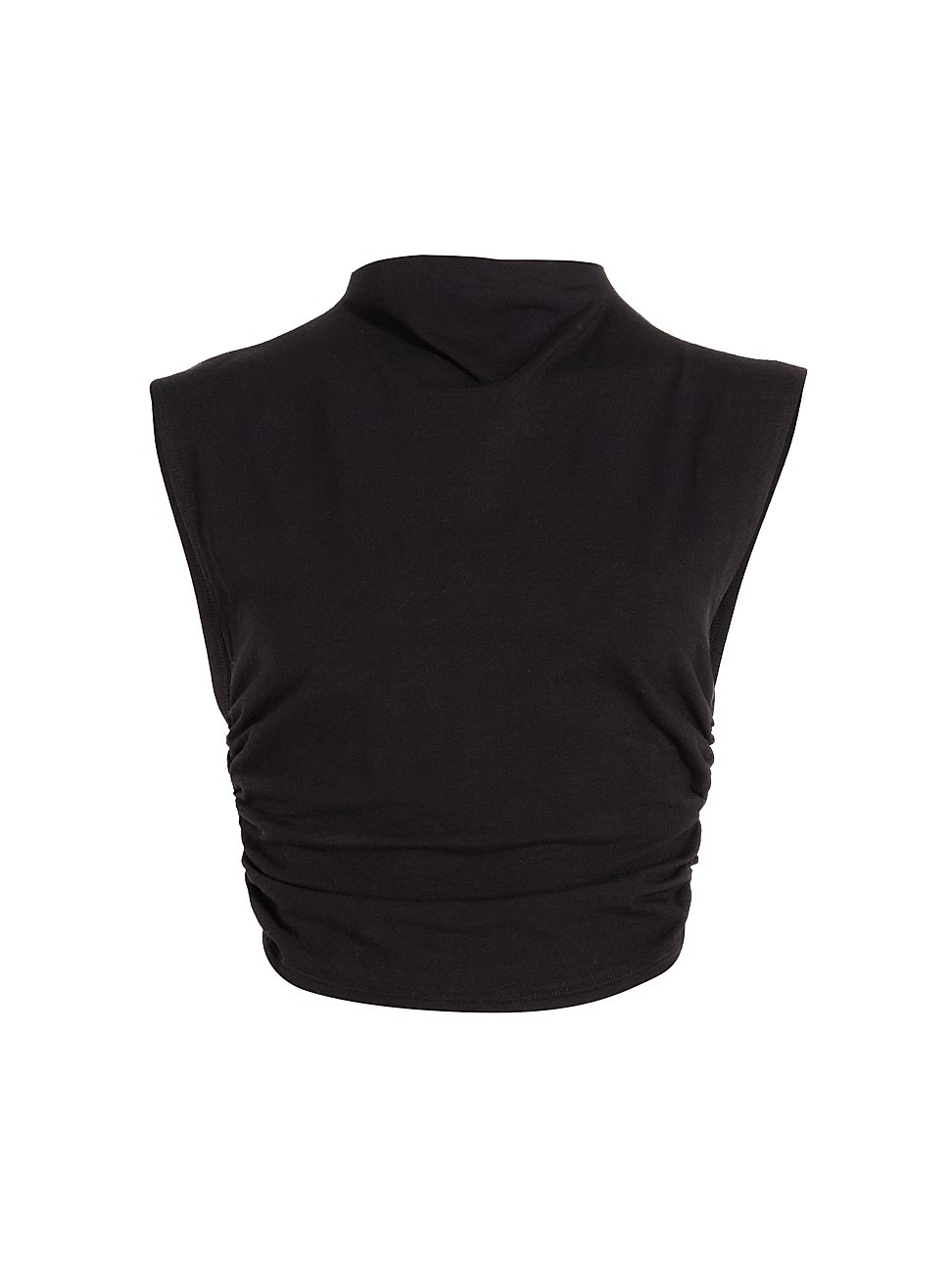 Women's Lindy Ruched Knit Top - Black - Size Medium - Black - Size Medium | Saks Fifth Avenue