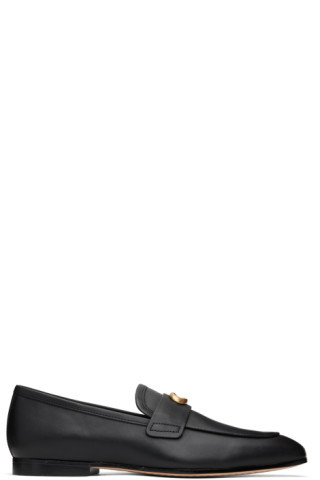 Black Sculpted Loafers | SSENSE