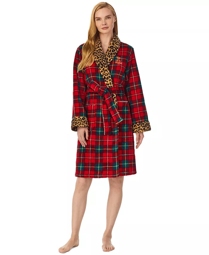 Lauren Ralph Lauren Women's Mixed-Print Short Robe & Reviews - All Pajamas, Robes & Loungewear - ... | Macys (US)